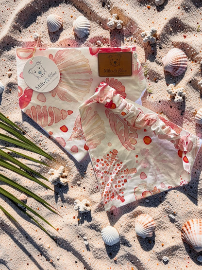 Coral Coast Scrunchie Bandana