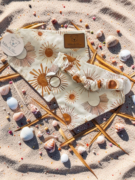 Golden Horizon Scrunchie Bandana