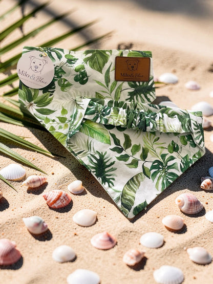 Palm Breeze Scrunchie Bandana